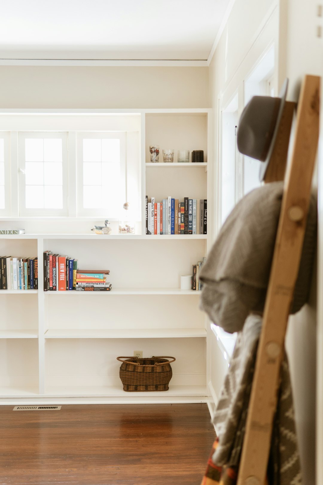 cozy reading nook with books