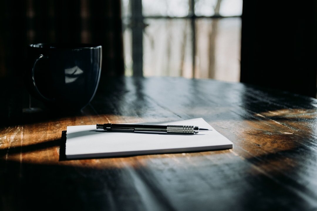 mystery author writing notes